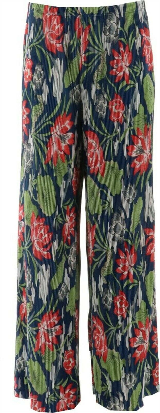 Joan Rivers Floral Accordion Pleat 