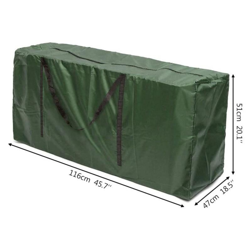 Heavy Duty Waterproof Outdoor Garden Furniture Cushion Storage Bag Case Pouch UK 