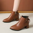 thumbnail image 2 of Bottes d'Hiver pour Femmes Cheville Décontractée Intérieur/extérieur, 2 of 9