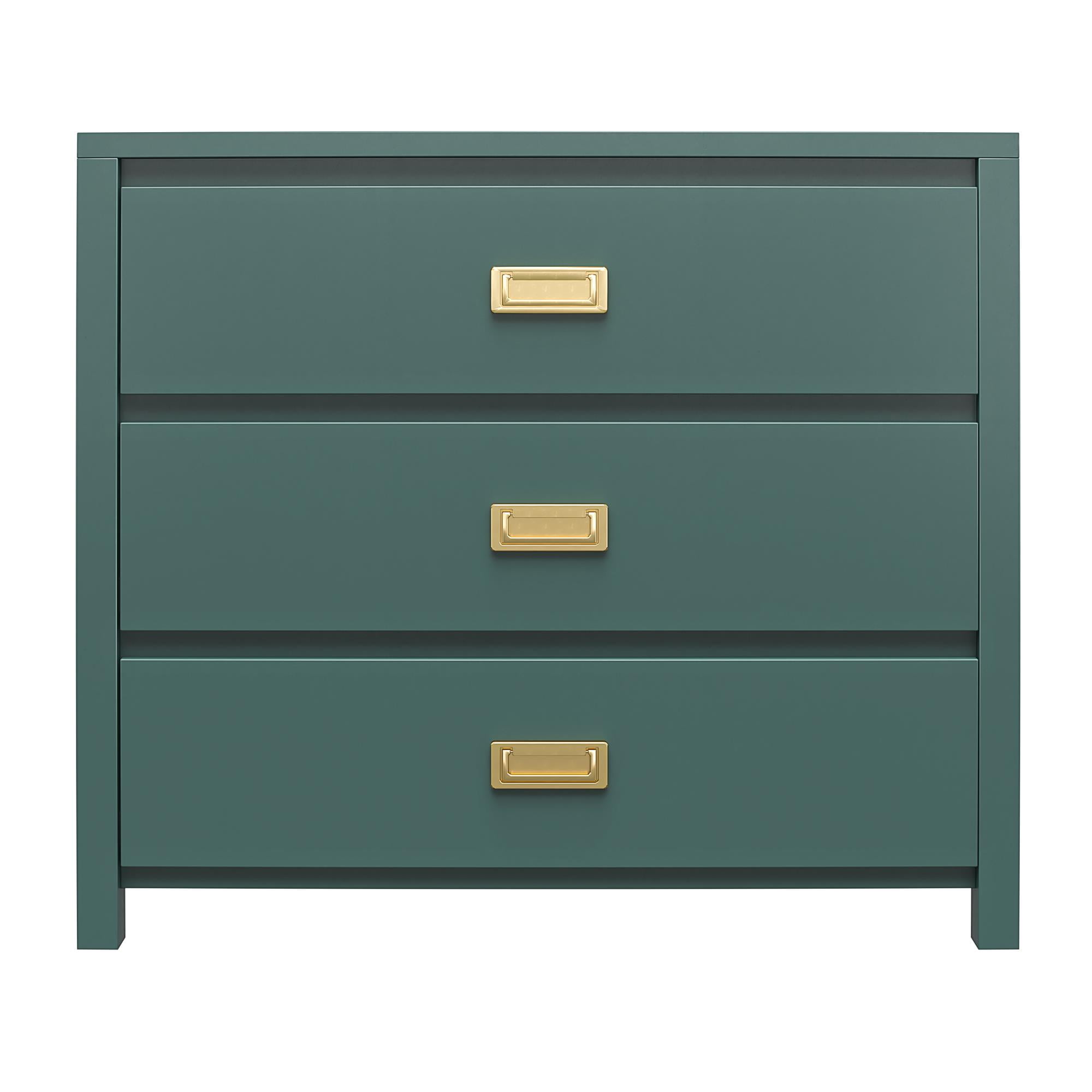 Max & Finn Haven 3-Drawer Kids' Dresser, Hunter Green