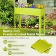 thumbnail image 4 of S AFSTAR Raised Garden Bed, Galvanized Elevated Planter with Legs & Drainage Holes, Freestanding Garden Bed for Indoor Outdoor, Fruit Green Elevated Planter Box for Vegetable Flowe, 4 of 7