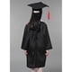thumbnail image 4 of BRIGHTFUFU 1 juego de vestidos de graduación para niños, capa, gorra, disfraces de cosplay para niños (cuello rojo con gorra, 110 cm), 4 of 7
