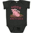 thumbnail image 3 of Inktastic Hogs and Kisses with Cute Pig Family Boys or Girls Baby Bodysuit, 3 of 5