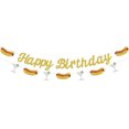 thumbnail image 1 of Decoraciones para fiestas de cumpleaños con purpurina con temática de perritos calientes KEWUFD, 1 of 7