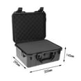 thumbnail image 4 of VONKY Waterproof Hard Case ABS Plastic Tool Storage Carry Case Outdoor Box wFoam M, 4 of 9
