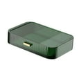 thumbnail image 3 of estuche de almacenamiento de cosméticos Organizador de maquillaje de tocador, tocador de escritorio, caja de almacenamiento de artículos diversos, bandeja de servicio adornada, soporte de , VERDE, 3 of 7