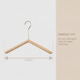 thumbnail image 6 of Unique Bargains 2Pcs Wood Space Saving Sleek Hangers Silver, 6 of 6