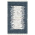 thumbnail image 2 of SAFAVIEH Montauk Tennyson Braided Border Cotton Area Rug, Ivory/Navy, 4' x 4' Round, 2 of 8