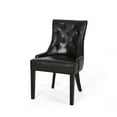 thumbnail image 5 of Noble House Tyler Contemporary Bonded Leather Dining Chairs,Set of 4, Brown, 5 of 7