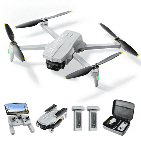 Snaptain P10 GPS Drone with 4K Camera, Foldable Brushless Motor Drone for Beginners with Smart Shooting Modes, 50 Min Flight