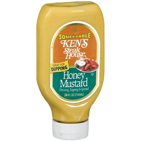 (2 Pack) Ken's Steak House Squeezable Honey Mustard, 24 (Best Honey Mustard Dipping Sauce)