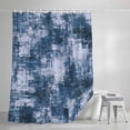 thumbnail image 4 of Navy Blue Ombre Standard Shower Curtain Set, Waterproof Shower Curtains for Bathroom, Gradient Abstract Art Vintage Washable Fabric Cloth Bath Curtain for Bathtub Decoration with Hooks 72x72 Inches, 4 of 9