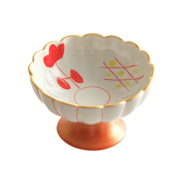 fheaev Ceramic High Legged Fruit Plates Fruit Tray Dessert Plates Tea Tray