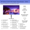 thumbnail image 4 of HP Series 5 524SH Monitor 24" FHD IPS 300 Nits Display Bundle Including: Logitech MK850 Wireless Keyboard and Mouse Combo 3x HDMI Cable Surge Protector Cable Ties Screen Cleaning Kit Screen Protector, 4 of 9