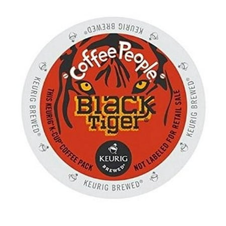 Coffee People Black Tiger Extra Bold Coffee K-Cups, 24/Box -DIE60052107