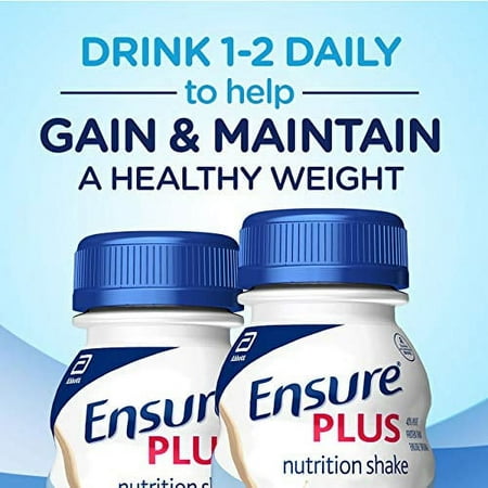 Ensure Plus with Fiber Oral Supplement Vanilla 8 oz Bottle Abbott 67086, 24 Ct