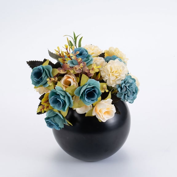HEATSHAKING Table Decorations with Stainless Steel Dried Flower Vase 1Pcs