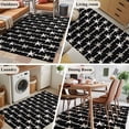 thumbnail image 5 of 3'x5' Area Rugs, Starfish Black Indoor Outdoor Area Rug for Living Room Bedroom, Coastal Ocean Summer Sea Beach Washable Bathroom Rugs Kitchen Floor Carpet Mats Home Decor Aesthetic, 5 of 8