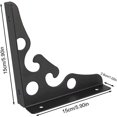 thumbnail image 1 of 2 uds soporte de estante de pared negro soporte de estante Triangular de servicio pesado soporte de estante de hierro soporte: 150kg, 1 of 2