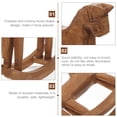 thumbnail image 3 of SHINYPASING 2Pcs Wooden Rocking Horse Desktop Ornament Brown Handmade Home Decoration, 3 of 6