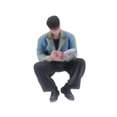 thumbnail image 1 of MERIGLARE 1/64 Diorama Man Figure Micro Layout Ornament Micro Landscape Collection Gift Photo Prop Resin Miniature Character Mini Model Style G, 1 of 8