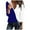 Blue, variant on hotojiny Women's Long Sleeve Tops V Neck Casual Shirts Color Block Lightweight Blouses Fall Fashion Tunics Tees