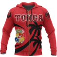 thumbnail image 2 of Sudadera con capucha de Tonga con cremallera y escudo de armas polinesio para hombre y mujer, jersey de estilo Harajuku con estampado 3D, ropa deportiva Y2k, 2 of 5