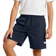 thumbnail image 3 of Krdevn Kids Cargo Shorts, Boys Casual Athletic Shorts with Pockets,7-8 Years, 3 of 5