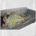 thumbnail image 6 of Pastel Soft Flannel Fleece Blanket, Tulips Flower Bed in Park Serene Landscape Happiness Fresh Spring Environment Image, Cozy Plush for Indoor and Outdoor Use, 50" x 60", Multicolor, by Ambesonne, 6 of 6