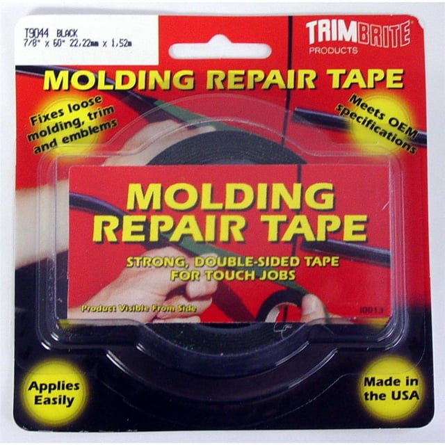 Trimbrite Ruban Multi-Usage T9042 Ruban de Réparation de Moulure; Rouleau; 1/2 Pouce x 15 Pieds; Noir