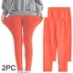 thumbnail image 1 of Odeerbi 3-12 Años Niñas 2 Pcs Leggings Mallas Elásticas Lycra Pantalones de Comodidad Suavidad Transpirable Pantimedias, 1 of 9