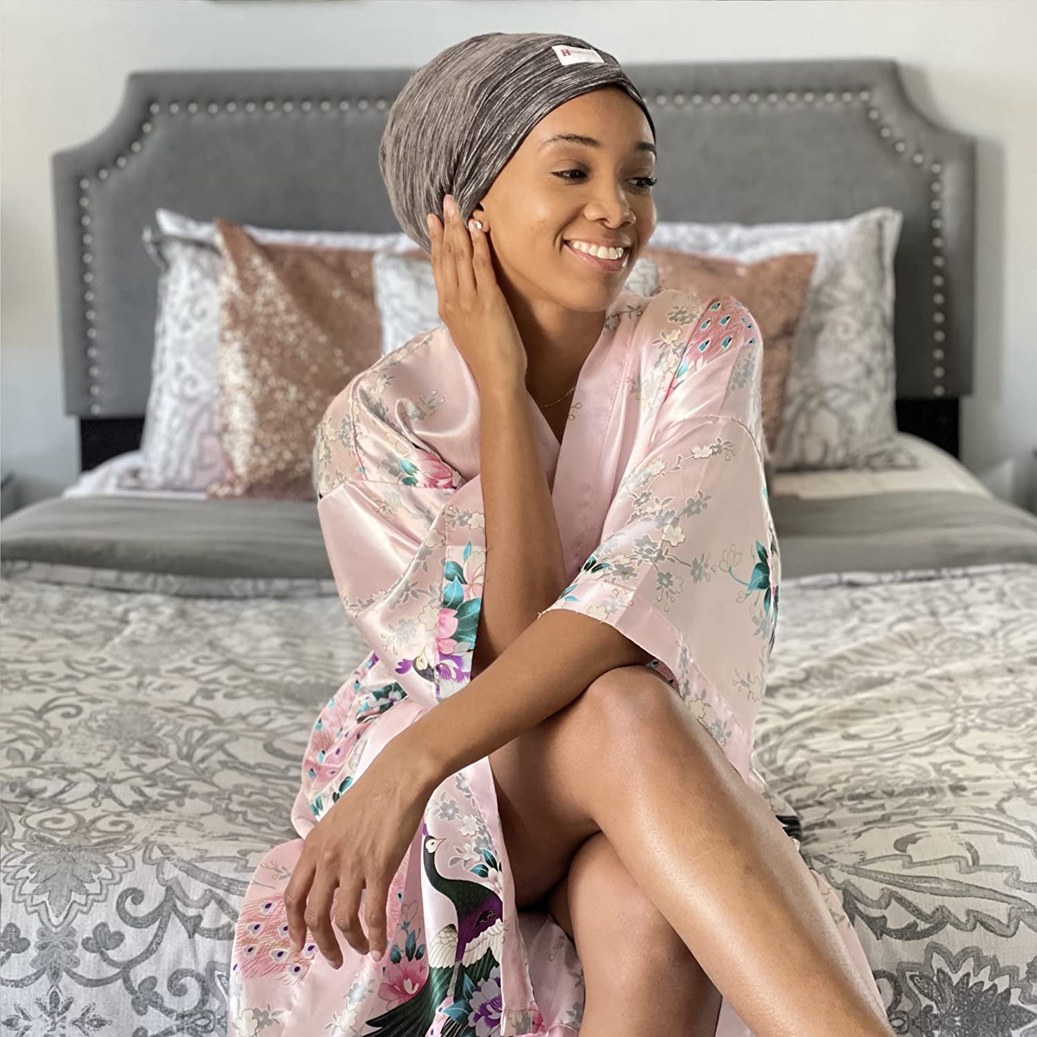 Satin Bonnet Hair Nightcap for Women 