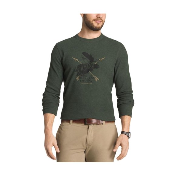 Suéter térmico GH Bass & Co para hombre verde mediano