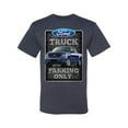 thumbnail image 2 of Ford Truck Parking Only Sign Gift for Owners of Ford Trucks | Mens Cars and Trucks Graphic T-Shirt, Vintage Heather Navy, Large, 2 of 3