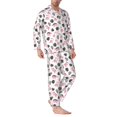 thumbnail image 2 of Fotbe Cute Dinosaur Pijama de Hombre con Estampado de Manga Larga, Conjunto de 2 Piezas, Ropa de Dormir Suave y Cómoda con Bolsillos-Large, 2 of 7