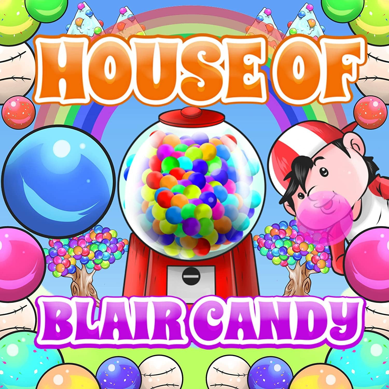 5 Lbs Of 1" Dubble Bubble Gumballs Assorted 8 FLAVORS GUM