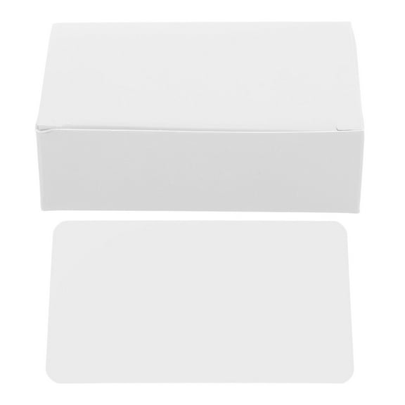 Phenofice 100Pcs White Index Cards with Rounded Corners for Vocabulary Study and Business Notes