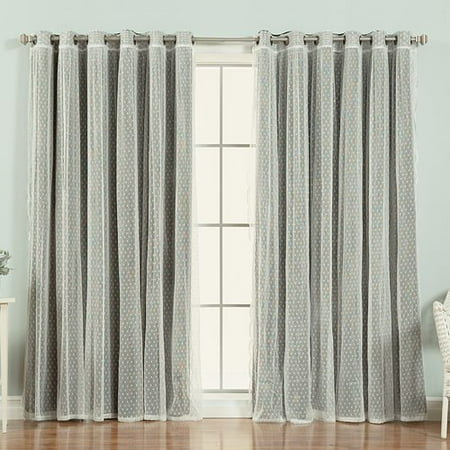 Best Home Fashion, Inc. Mix and Match Polka Dots Blackout Thermal Grommet Single Curtain (Furby Polka Dot Best Price)