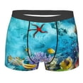 thumbnail image 4 of Goofa Corals and Tropical Fish Printed Men's Boxer Briefs Underwear, Moisture-Wicking Underwear, Trunk,Soft and Breathable Cotton Underwear-Medium, 4 of 9