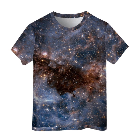 Tfken Soft Tops For Girls Comfy Daily Wear Holiday Short Sleeve Tshirts Tees Graphic Print T-Shirts Comfortable Kids Cute Clothes Size 3-4 Years