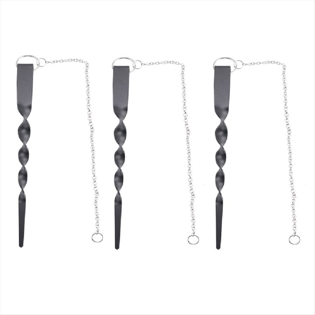 3mm Thk, 13 Inches Rain Chain Anchoring Stake Including 17 Inches Long-Chain -Coated Iron