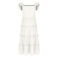 thumbnail image 6 of Nskgu Girls Maxi Summer Short Flutter Sleeve Casual Dress with Pockets for 4-13 Years, 6 of 6