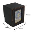 thumbnail image 6 of harayaa Card Deck Box Gaming Card Holder Protective Cards Case TCG Display Deck Case Black Gold, 6 of 6