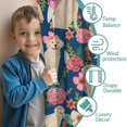thumbnail image 3 of Blackout Kids Curtains,Golden Retriever and Floral Childrens Insulated Curtains Set Of 2,Bedroom Essentials,Toddler Room Decor 42x84in(106x213cm), 3 of 4