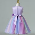 thumbnail image 2 of Girls Flower Princess Dress Rainbow Birthday Bridesmaid Party Pageant Formal Dresses, 2 of 3