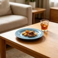 thumbnail image 2 of 10.2 Inch Wheat Straw Dinner Plates, 1 Pack Unbreakable Sturdy Plastic Reusable Plate, Microwave and Dishwasher Safe PP Plates, Lightweight Dinner Plates, Non-Toxic, BPA Free,Aqua, 2 of 8