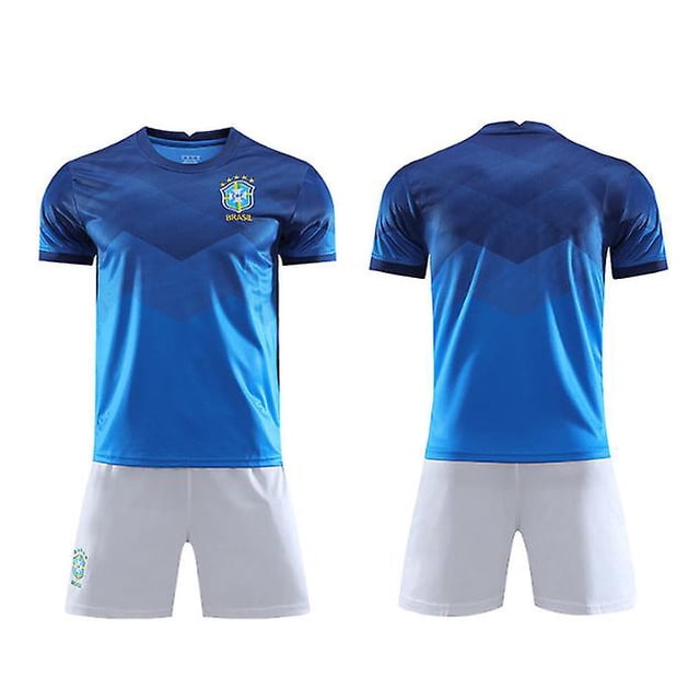 Nuevo 2021/2022 Kids Soccer Jersey 10 # Neymar Jr Football Jerseys Suit Yellow Shorts/calcetines Set-Bule-20 BmatwkZeng Bmatwk Jersey
