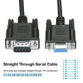 thumbnail image 4 of Uxcell DB9 RS232 Serial Cable, Straight Through RS-232 9 Pin Extension Cable for Data Communication 16.4 ft  Male to Female, 4 of 6