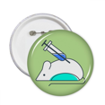 thumbnail image 1 of mouse experiment sye needle pins badge button emblem accessory decoration 5pcs, 1 of 2