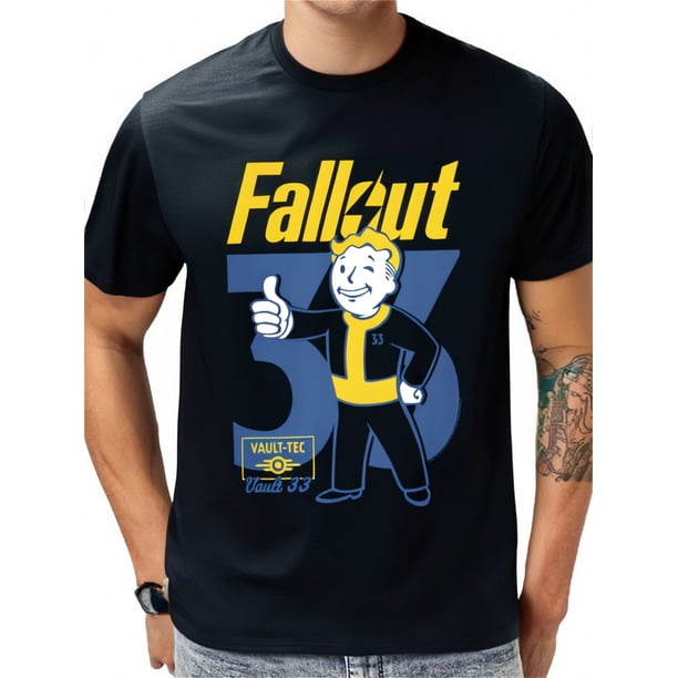 Ripple Junction x Fallout TV Series 33 Vault Boy Pose T-Shirt Soft and breathable for all seasons and a good fit Comfortable leisure sports Halloween Christmas gift Tee For Adult, Men, Women, Teen, T
